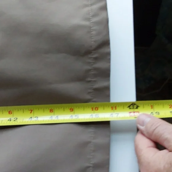 London Towne trench coat tan w brown faux fur belted vintage 12Reg womens - Picture 7 of 11